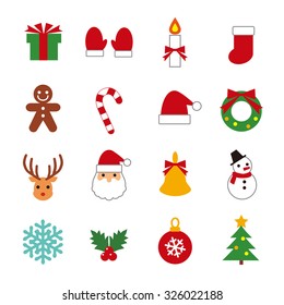 Christmas icon set