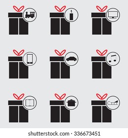 christmas icon set