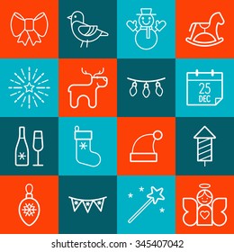 Christmas icon set