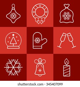 Christmas icon set