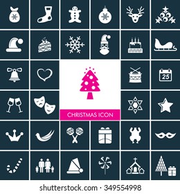 Christmas icon set