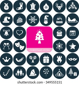 Christmas icon set