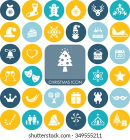 Christmas icon set