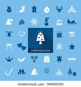 Christmas icon set