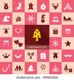Christmas icon set