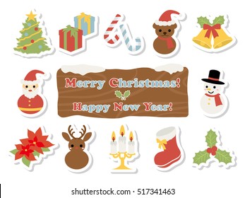 Christmas icon set