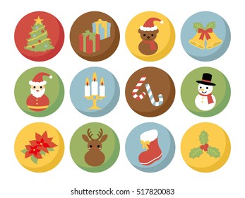 Christmas icon set