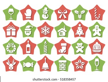 Christmas icon set
