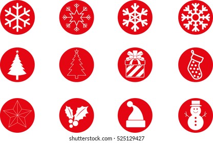 Christmas icon set