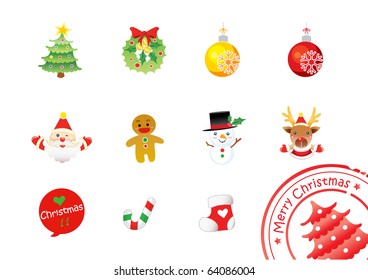 conjunto de iconos de Navidad