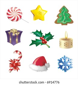 christmas icon set