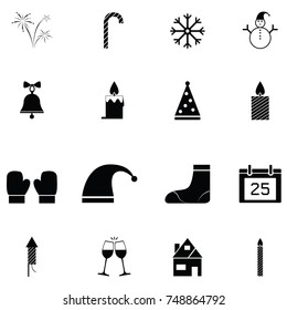 christmas icon set