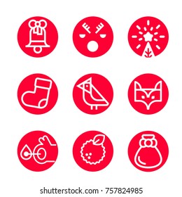 Christmas icon set