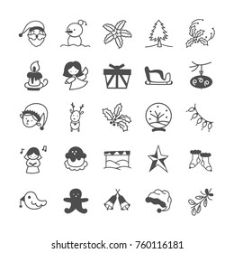 christmas icon set