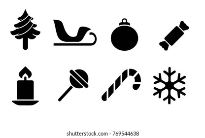Christmas icon set