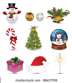 Christmas icon set