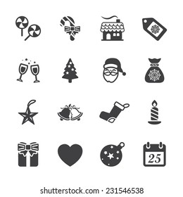 christmas icon set 4, vector eps10.