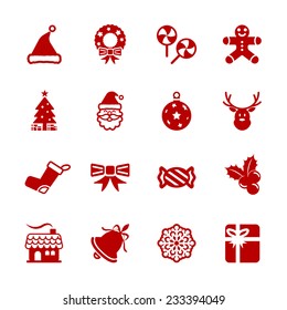 christmas icon set 6, vector eps10.