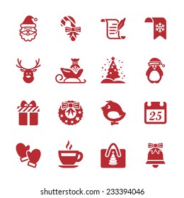 christmas icon set 7, vector eps10.