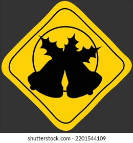 Christmas Icon, Set, Bells, Danger, Candle, Christmas Set, Vector Ilustration