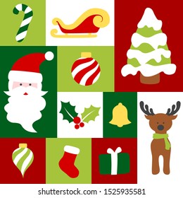 Christmas icon set - colorful