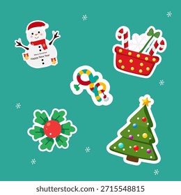 Weihnachtssymbolsatz-Elementkollektion