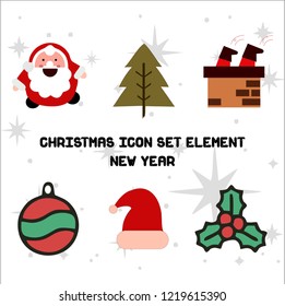 christmas Icon Set Elements