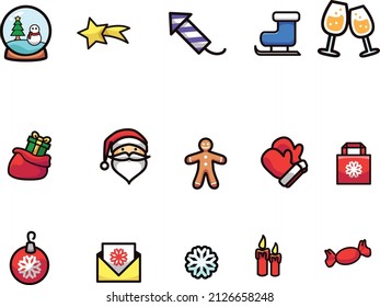 The Christmas icon set is perfect for your website if it's about christmas part 2
