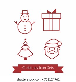 Christmas Icon Set Template