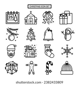 Christmas Icon Set, True Black Icon