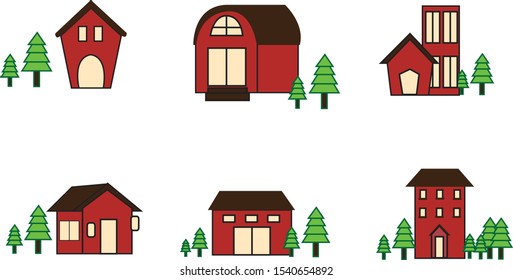 Christmas icon set, vector set, candy house and various icons.