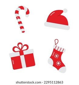 Christmas Icon Set Vector Design.