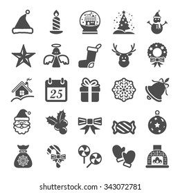 christmas icon set, vector eps10.