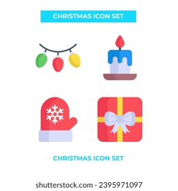 Christmas icon set vector fot site ora card