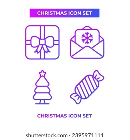 Christmas icon set vector fot site ora card