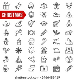 Christmas icon. Christmas icon set. Xmas decoration. 