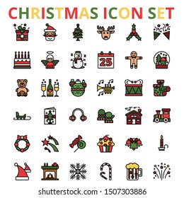 Christmas Icon set for your new year design