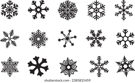 Christmas icon Snowflake Assorted Set 