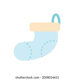 Christmas icon sock  gloves vector illustration