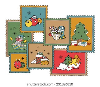 Christmas icon stamps collection A