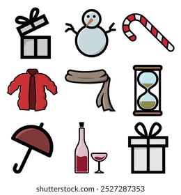 Christmas icon stock vector illustration