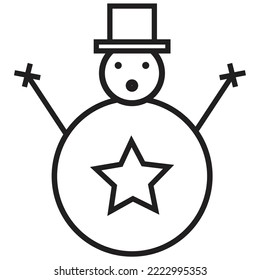 Christmas icon, symbol, element vector illustration