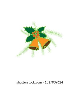 christmas icon trendy flat design