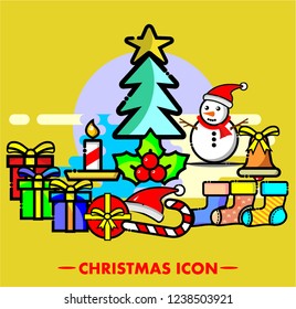 christmas icon, vector