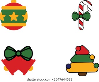 Weihnachts-Symbol, Vektordesign in Illustration 