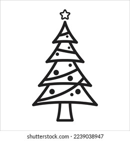 Christmas icon vector design template