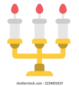 christmas icon vector flat color .