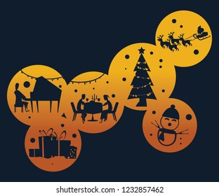 Christmas icon vector illustration
