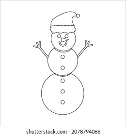 línea de ilustración vectorial de icono de navidad