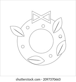 christmas icon vector illustration line